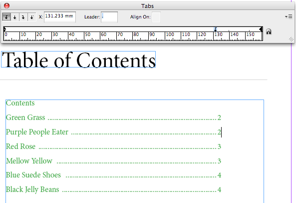 how to create table of contents in adobe acrobat